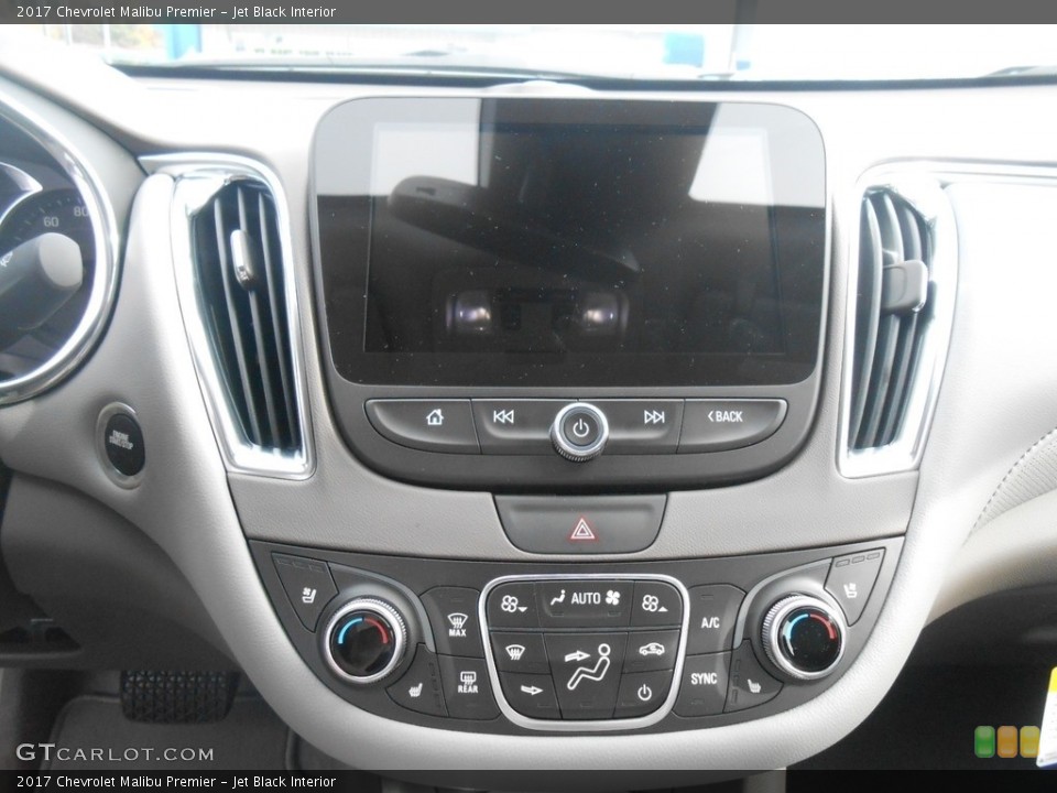 Jet Black Interior Controls for the 2017 Chevrolet Malibu Premier #116708010