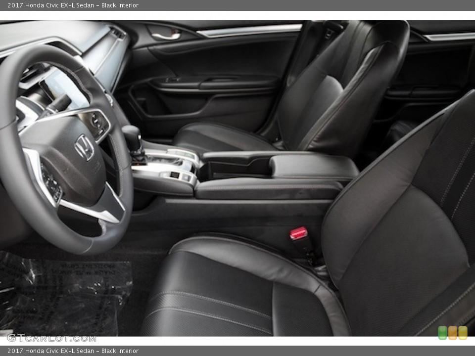 Black Interior Photo for the 2017 Honda Civic EX-L Sedan #116708136