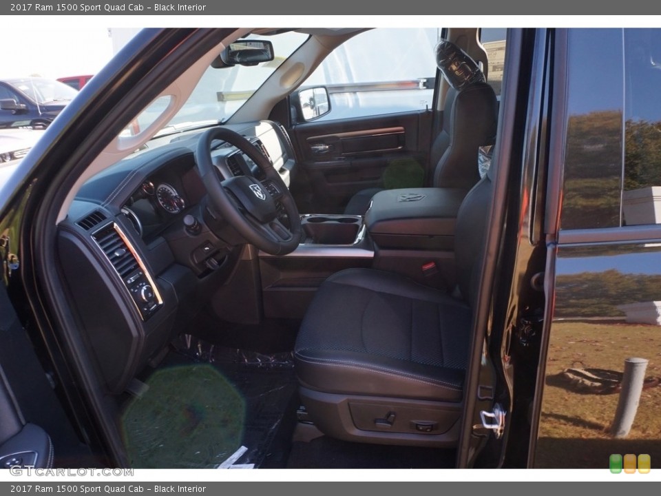 Black Interior Photo for the 2017 Ram 1500 Sport Quad Cab #116708577