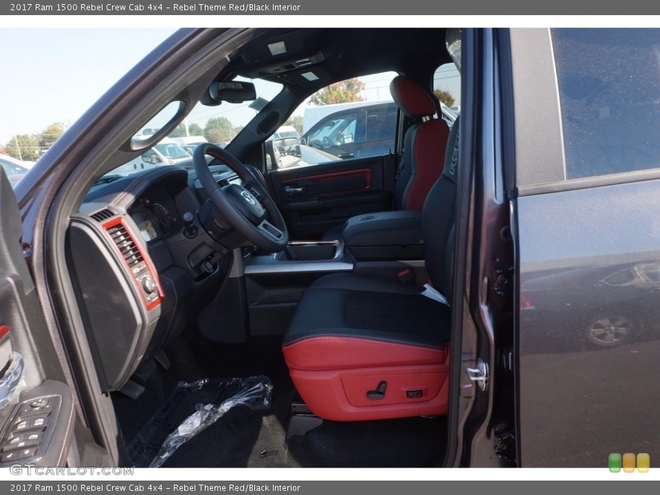 Rebel Theme Red/Black Interior Front Seat for the 2017 Ram 1500 Rebel Crew Cab 4x4 #116710079