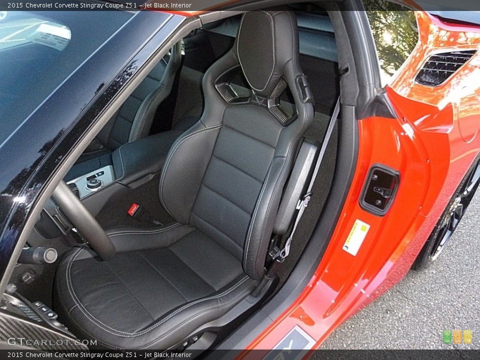 Jet Black Interior Front Seat for the 2015 Chevrolet Corvette Stingray Coupe Z51 #116710236