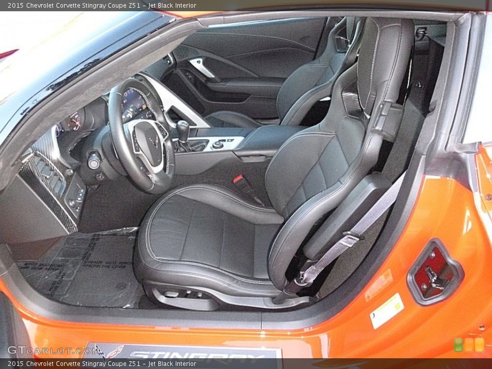 Jet Black Interior Front Seat for the 2015 Chevrolet Corvette Stingray Coupe Z51 #116710260