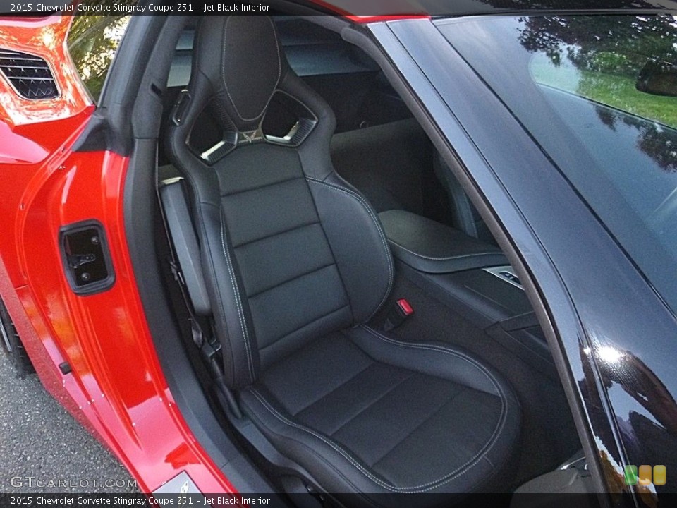Jet Black Interior Front Seat for the 2015 Chevrolet Corvette Stingray Coupe Z51 #116710302