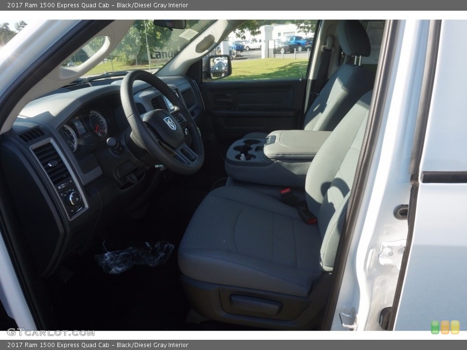 Black/Diesel Gray Interior Photo for the 2017 Ram 1500 Express Quad Cab #116710581