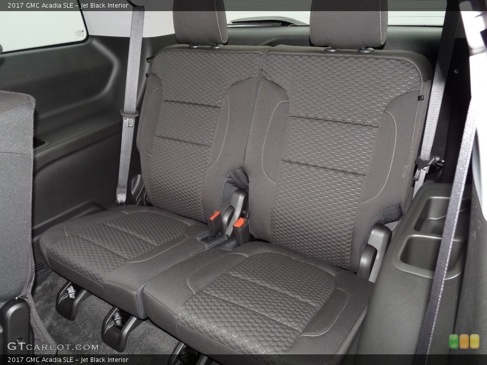 Jet Black Interior Rear Seat for the 2017 GMC Acadia SLE #116710818