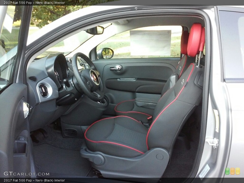 Nero (Black) Interior Front Seat for the 2017 Fiat 500 Pop #116725641