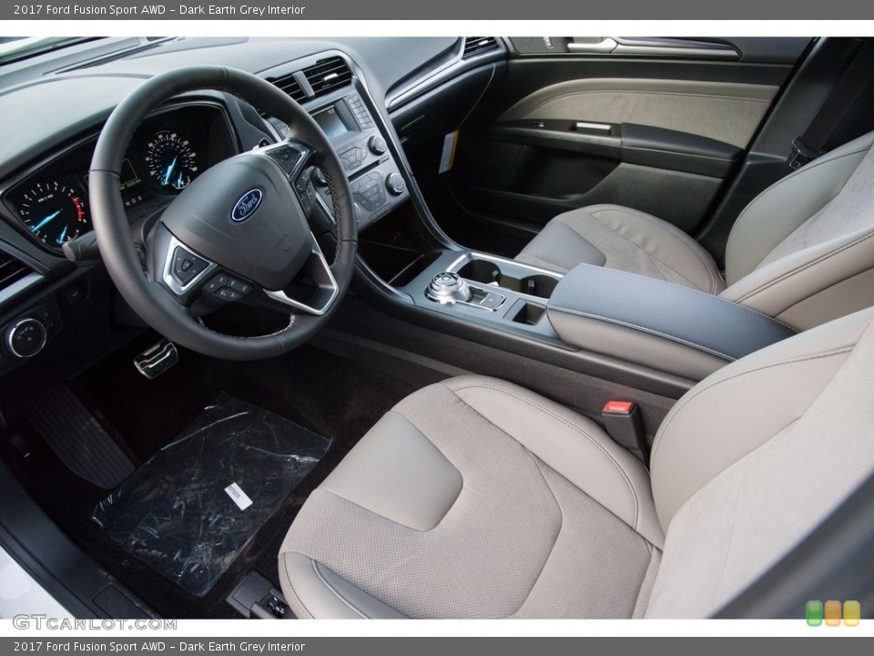 Dark Earth Grey Interior Photo for the 2017 Ford Fusion Sport AWD #116725758