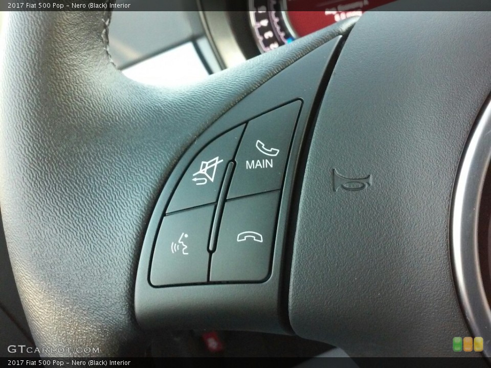 Nero (Black) Interior Controls for the 2017 Fiat 500 Pop #116725806