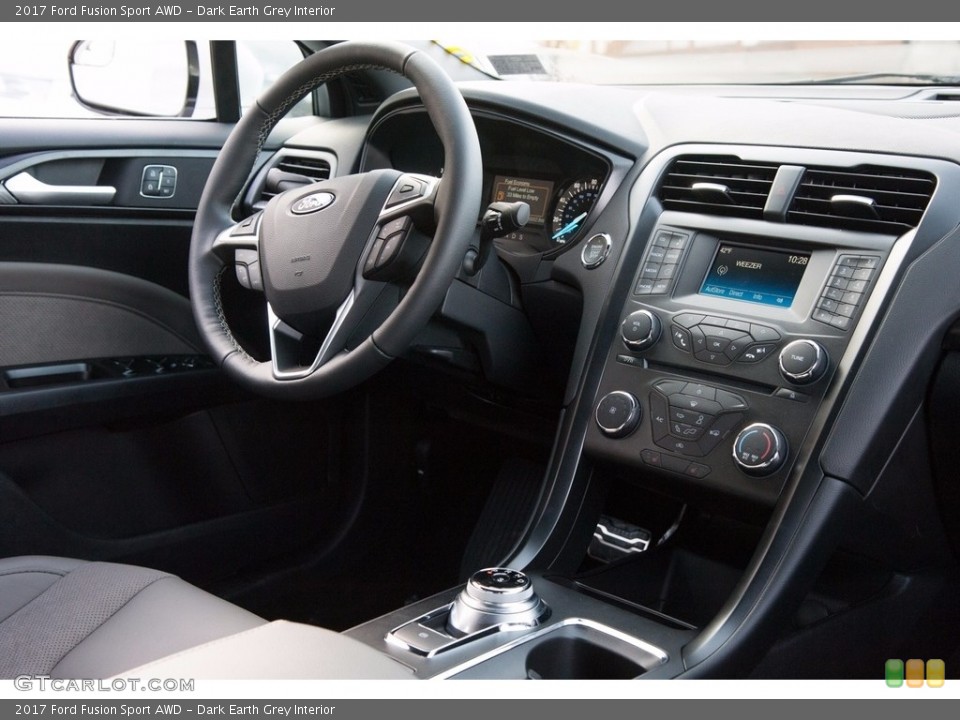 Dark Earth Grey Interior Dashboard for the 2017 Ford Fusion Sport AWD #116725845