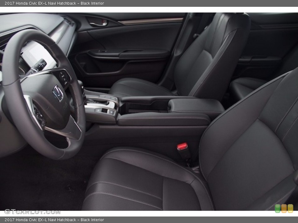 Black Interior Photo for the 2017 Honda Civic EX-L Navi Hatchback #116732034