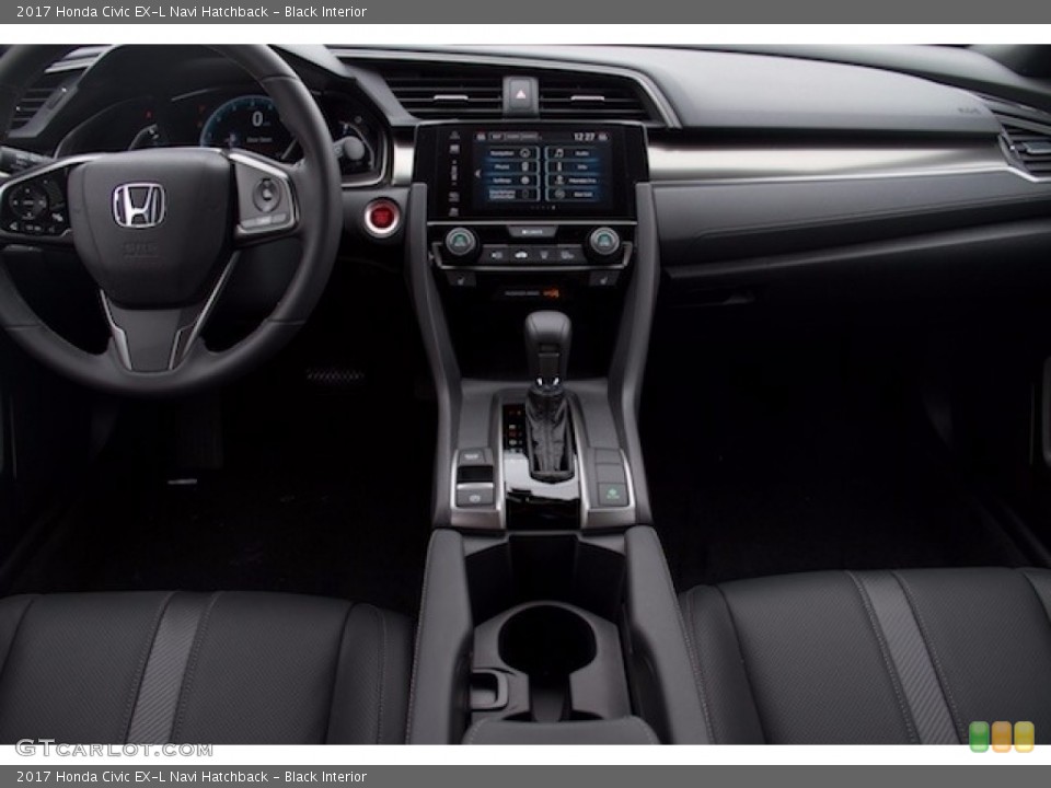 Black Interior Dashboard for the 2017 Honda Civic EX-L Navi Hatchback #116732067