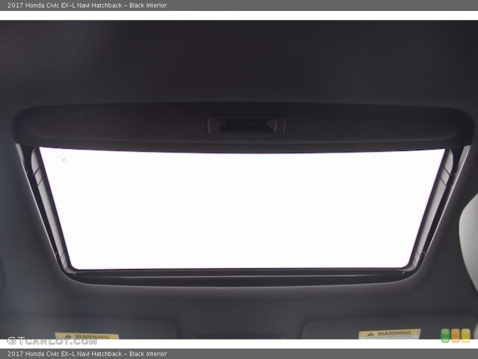 Black Interior Sunroof for the 2017 Honda Civic EX-L Navi Hatchback #116732073