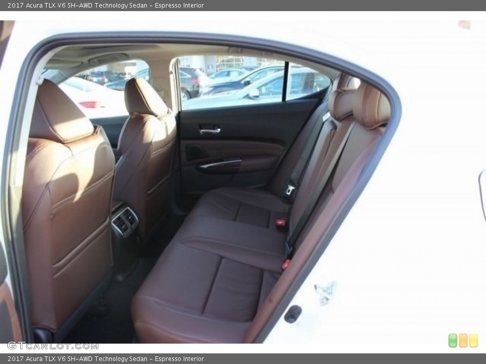 Espresso Interior Rear Seat for the 2017 Acura TLX V6 SH-AWD Technology Sedan #116733753