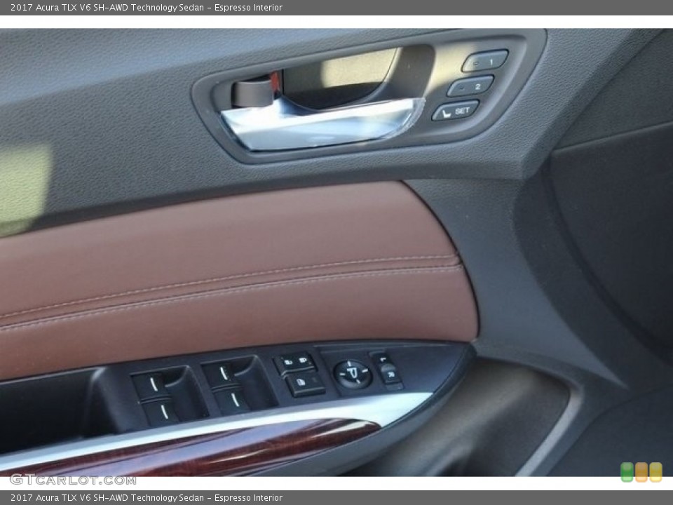 Espresso Interior Controls for the 2017 Acura TLX V6 SH-AWD Technology Sedan #116733762