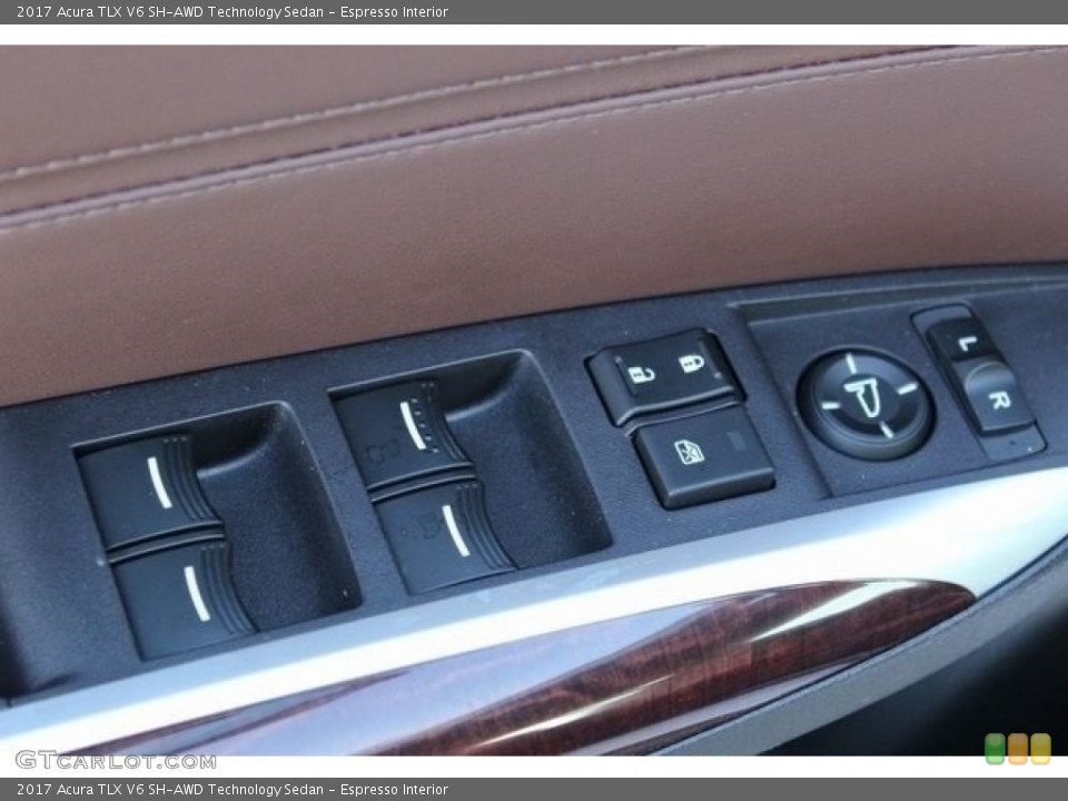 Espresso Interior Controls for the 2017 Acura TLX V6 SH-AWD Technology Sedan #116733768