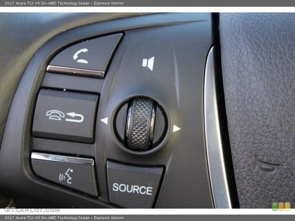 Espresso Interior Controls for the 2017 Acura TLX V6 SH-AWD Technology Sedan #116733804