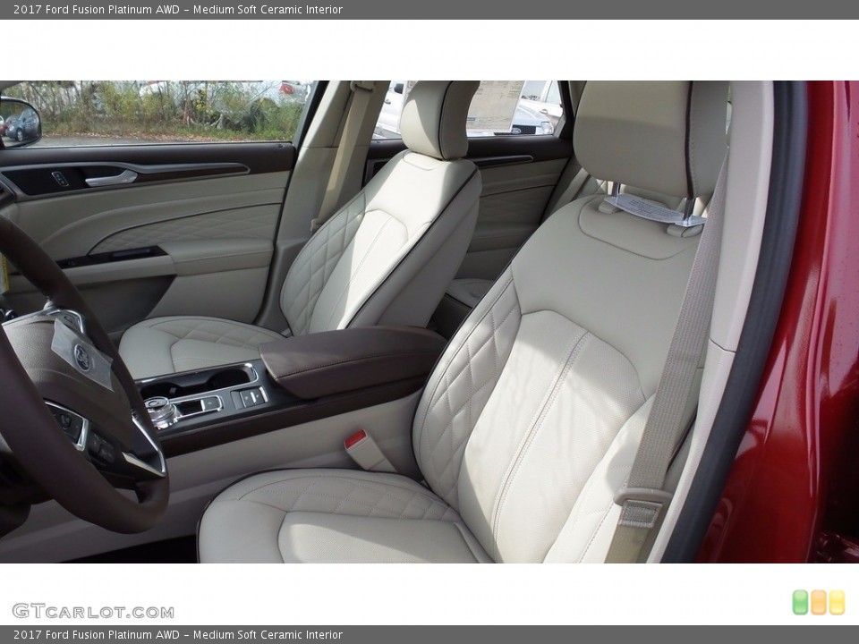 Medium Soft Ceramic Interior Front Seat for the 2017 Ford Fusion Platinum AWD #116735587