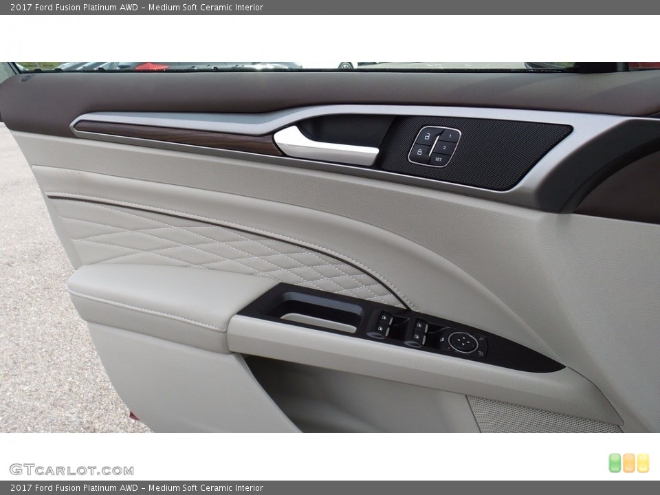 Medium Soft Ceramic Interior Door Panel for the 2017 Ford Fusion Platinum AWD #116735608
