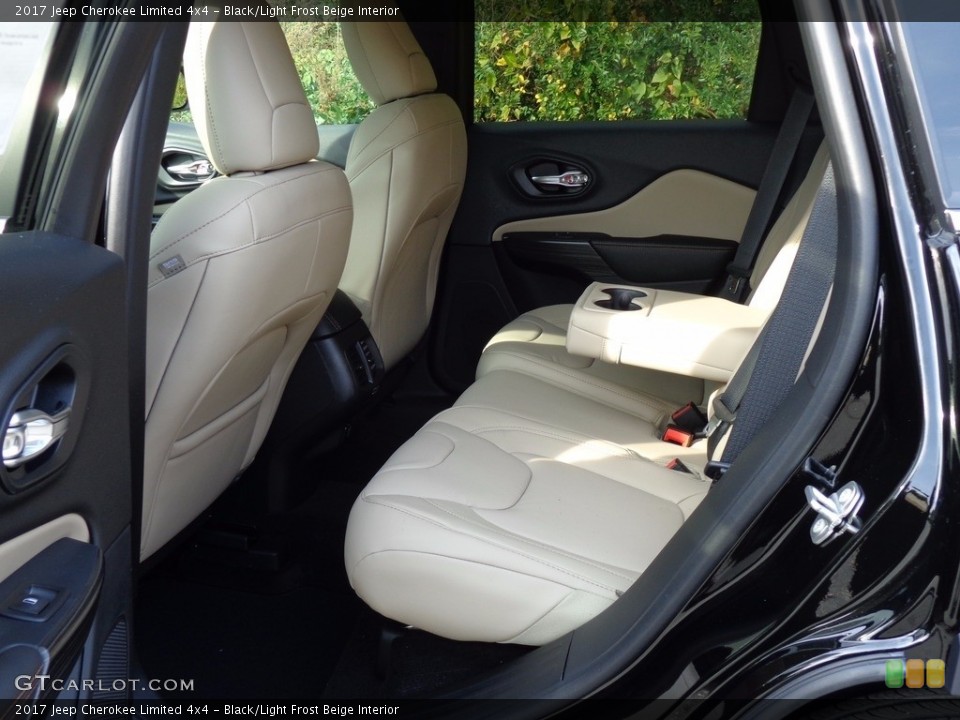 Black/Light Frost Beige Interior Rear Seat for the 2017 Jeep Cherokee Limited 4x4 #116735770
