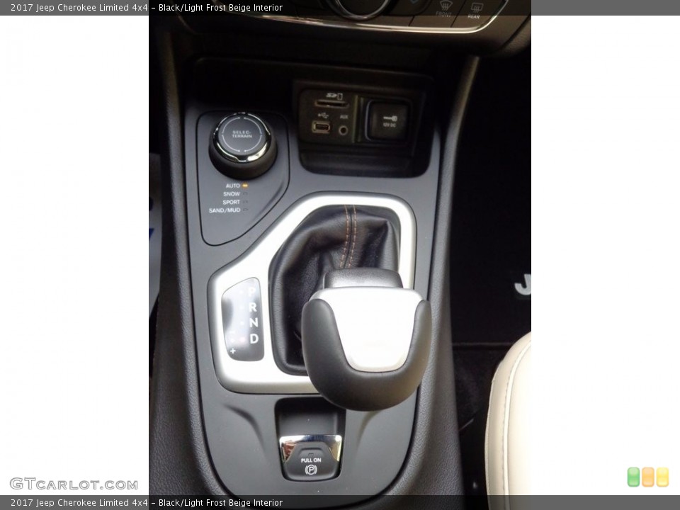 Black/Light Frost Beige Interior Transmission for the 2017 Jeep Cherokee Limited 4x4 #116736064