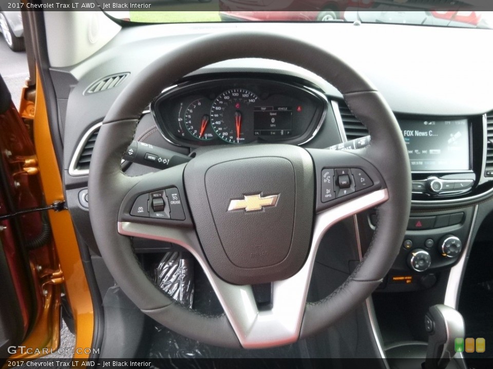 Jet Black Interior Steering Wheel for the 2017 Chevrolet Trax LT AWD #116738179