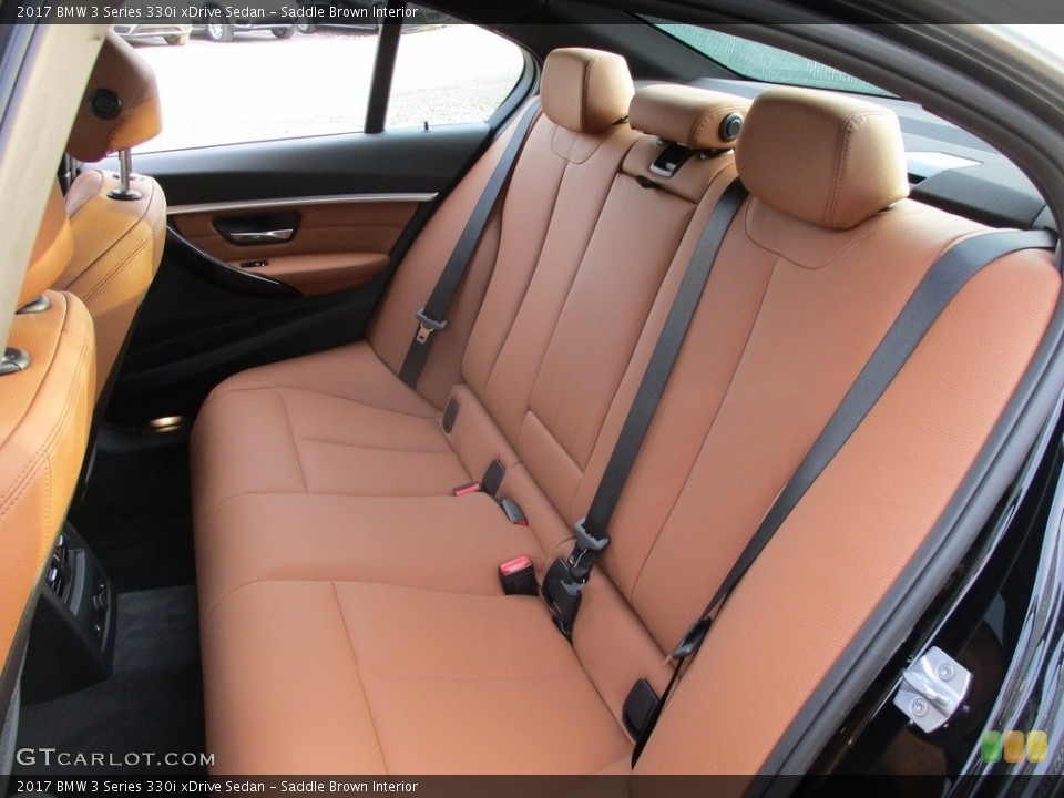 Saddle Brown Interior Rear Seat for the 2017 BMW 3 Series 330i xDrive Sedan #116741374