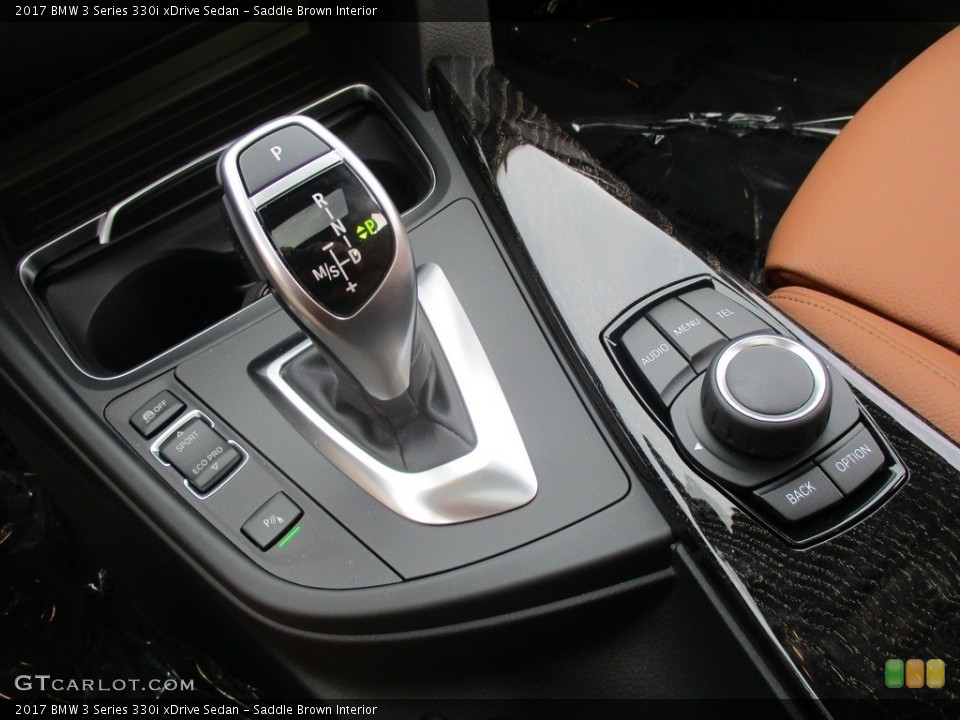 Saddle Brown Interior Transmission for the 2017 BMW 3 Series 330i xDrive Sedan #116741422