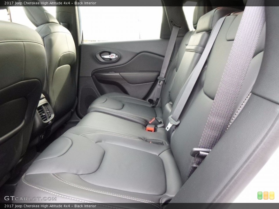 Black Interior Rear Seat for the 2017 Jeep Cherokee High Altitude 4x4 #116741509