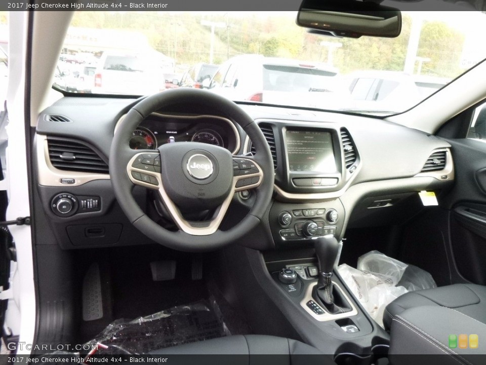 Black Interior Photo for the 2017 Jeep Cherokee High Altitude 4x4 #116741533