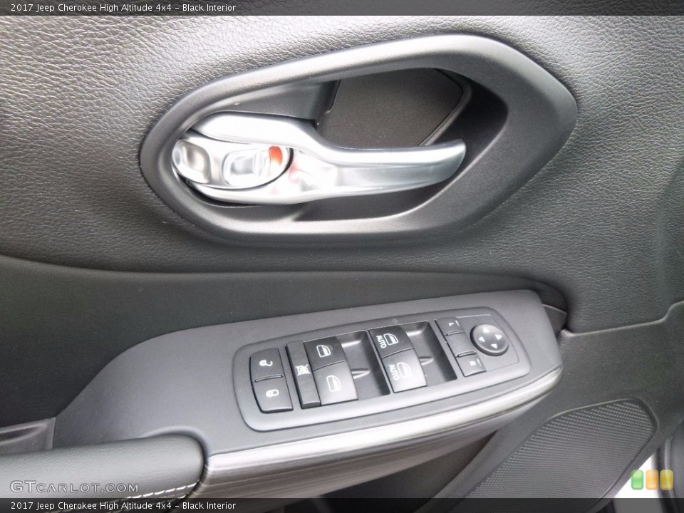 Black Interior Controls for the 2017 Jeep Cherokee High Altitude 4x4 #116741563