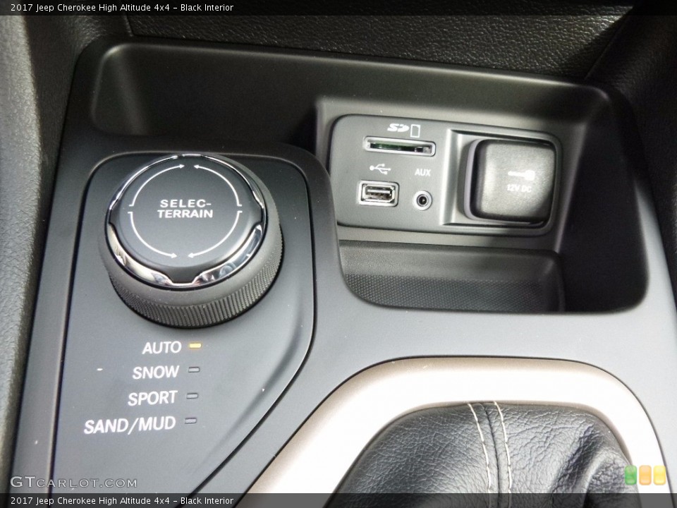Black Interior Controls for the 2017 Jeep Cherokee High Altitude 4x4 #116741659