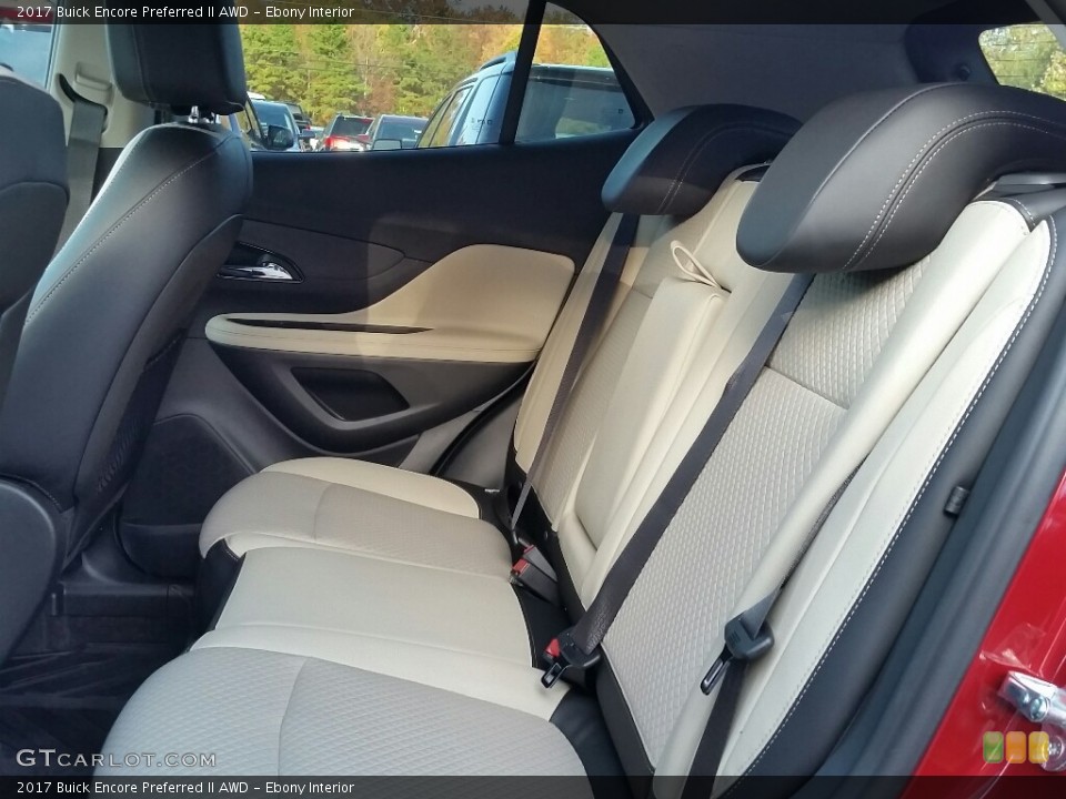 Ebony Interior Rear Seat for the 2017 Buick Encore Preferred II AWD #116742232