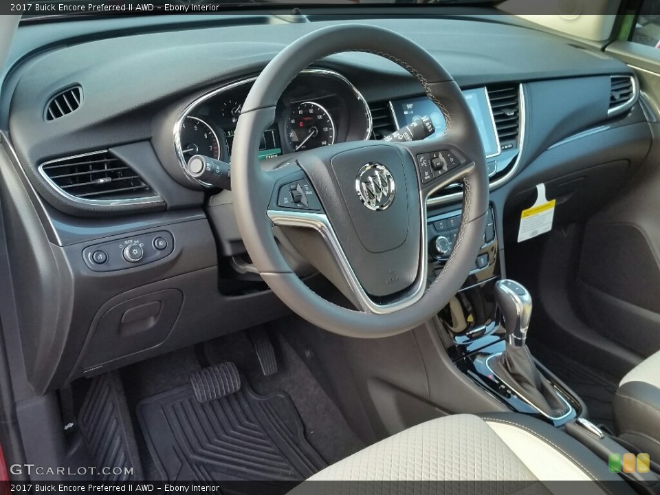 Ebony Interior Dashboard for the 2017 Buick Encore Preferred II AWD #116742259