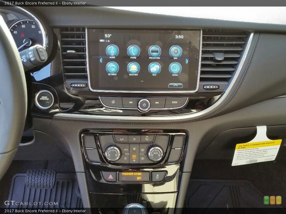 Ebony Interior Controls for the 2017 Buick Encore Preferred II #116742937