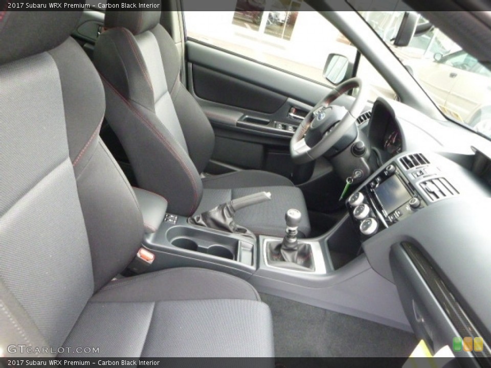Carbon Black Interior Front Seat for the 2017 Subaru WRX Premium #116743177