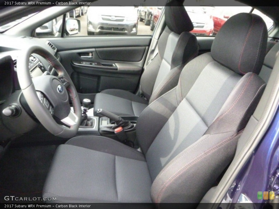 Carbon Black Interior Photo for the 2017 Subaru WRX Premium #116743423