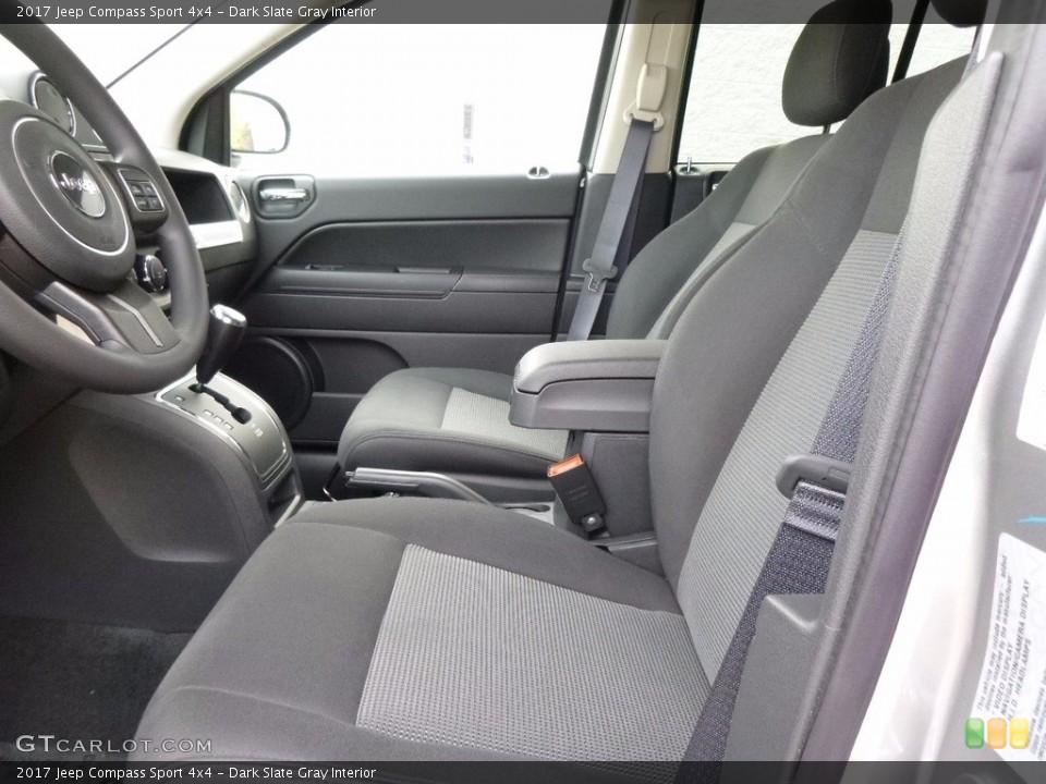 Dark Slate Gray Interior Front Seat for the 2017 Jeep Compass Sport 4x4 #116744581