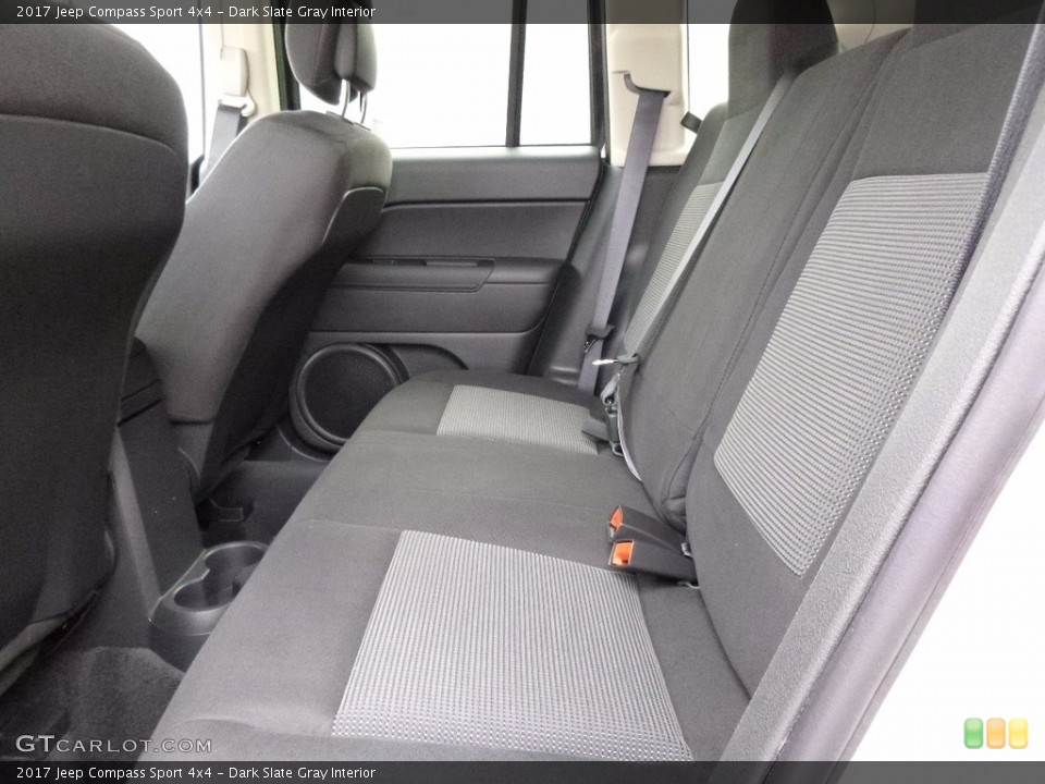 Dark Slate Gray Interior Rear Seat for the 2017 Jeep Compass Sport 4x4 #116744605