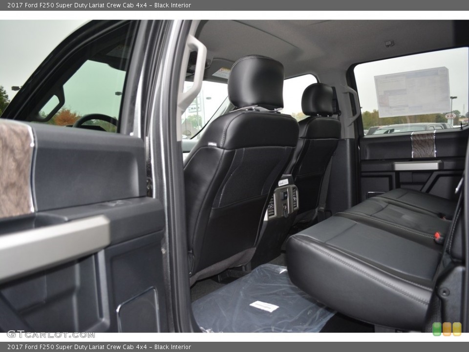 Black Interior Rear Seat for the 2017 Ford F250 Super Duty Lariat Crew Cab 4x4 #116745088