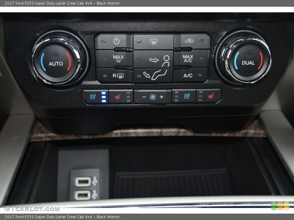 Black Interior Controls for the 2017 Ford F250 Super Duty Lariat Crew Cab 4x4 #116745202