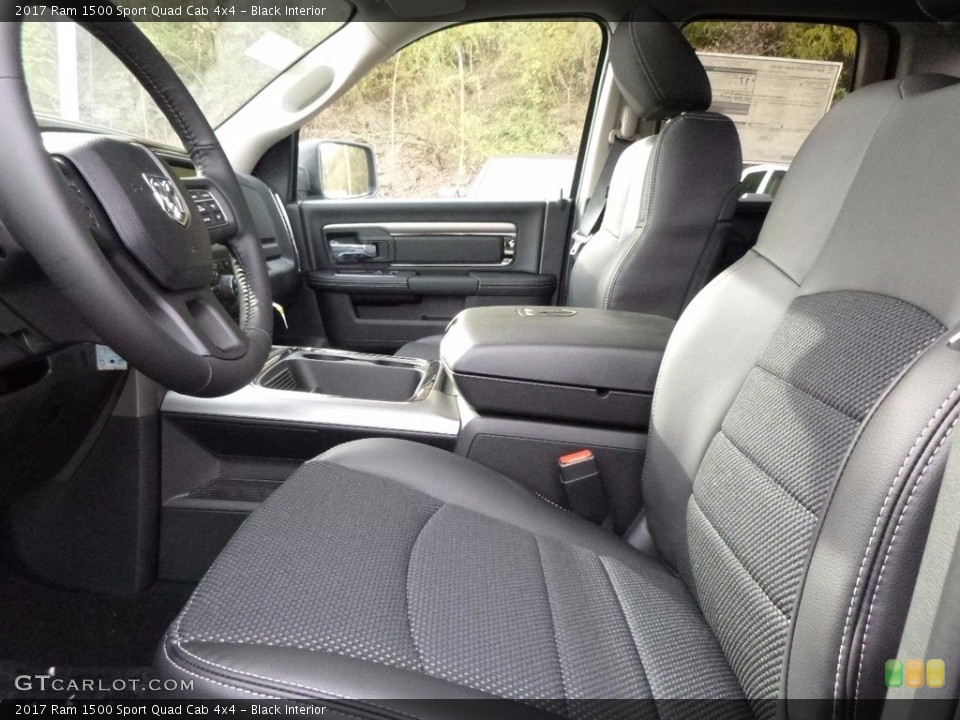 Black Interior Photo for the 2017 Ram 1500 Sport Quad Cab 4x4 #116746417