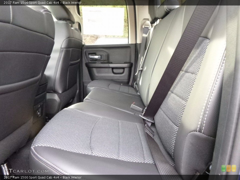 Black Interior Rear Seat for the 2017 Ram 1500 Sport Quad Cab 4x4 #116746438