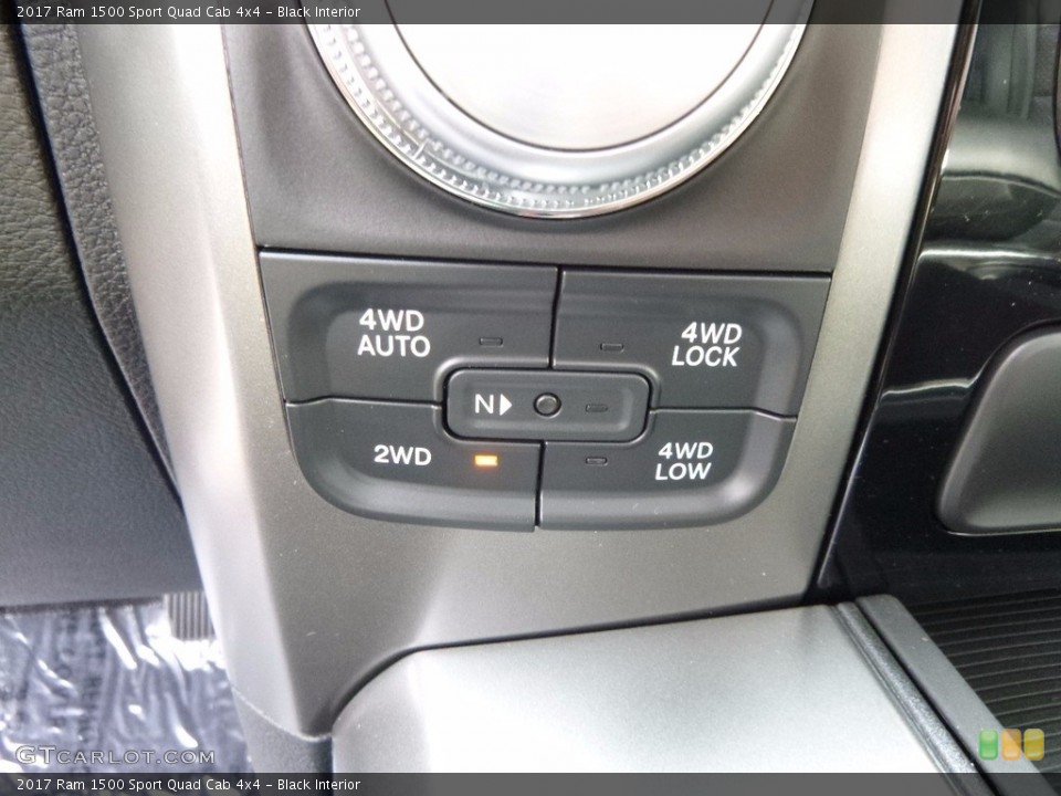 Black Interior Controls for the 2017 Ram 1500 Sport Quad Cab 4x4 #116746579