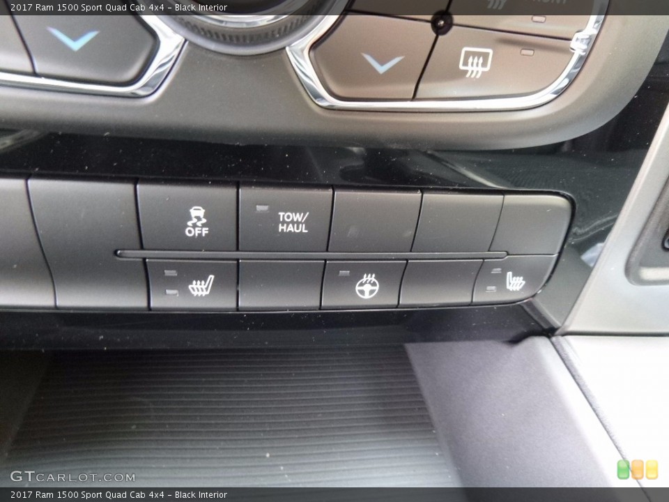 Black Interior Controls for the 2017 Ram 1500 Sport Quad Cab 4x4 #116746600