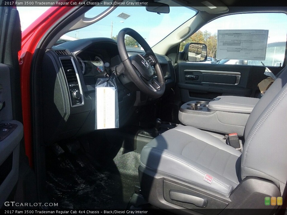 Black/Diesel Gray Interior Photo for the 2017 Ram 3500 Tradesman Regular Cab 4x4 Chassis #116749234