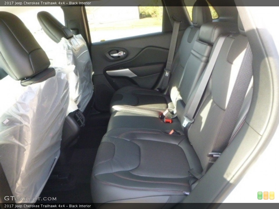 Black Interior Rear Seat for the 2017 Jeep Cherokee Trailhawk 4x4 #116750830