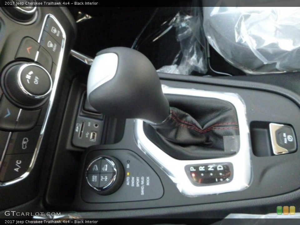 Black Interior Transmission for the 2017 Jeep Cherokee Trailhawk 4x4 #116750998