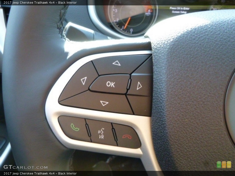 Black Interior Controls for the 2017 Jeep Cherokee Trailhawk 4x4 #116751055