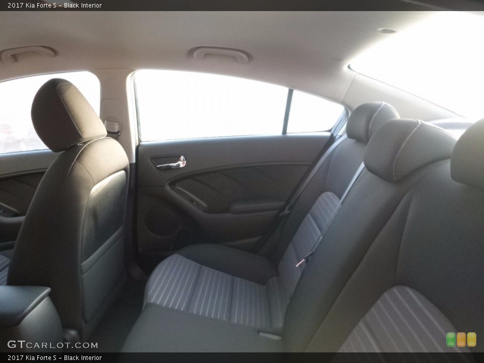 Black Interior Rear Seat for the 2017 Kia Forte S #116751262