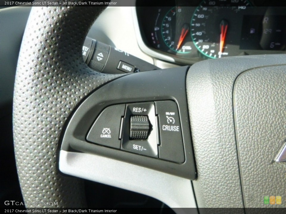 Jet Black/Dark Titanium Interior Controls for the 2017 Chevrolet Sonic LT Sedan #116754778